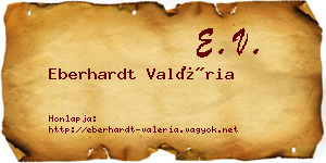 Eberhardt Valéria névjegykártya
