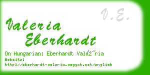 valeria eberhardt business card